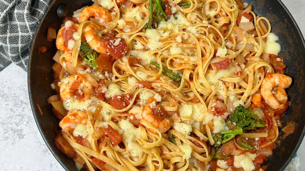 Protein Prawn and Broccoli Pasta